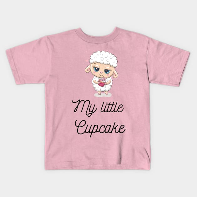 My little cupcake Kids T-Shirt by Drawab Designs